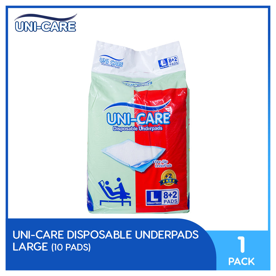 Uni-Care Disposable Underpads 8+2's (Large) Pack of 1 – Uni-Love PH