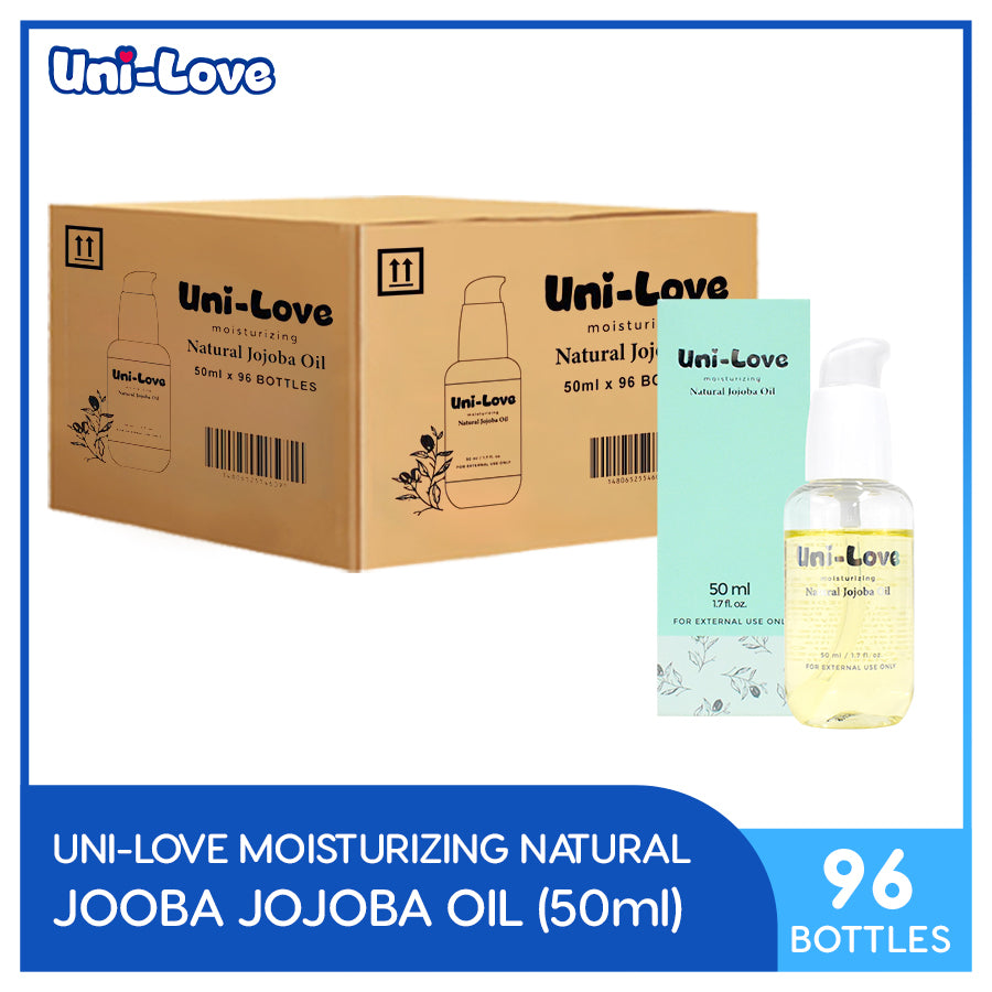 Uni-Love Moisturizing Natural Jooba Jojoba Oil 50ml Bottle of 96 (1 Case)