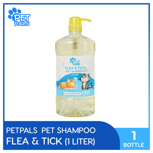 Petpals Flea and Tick Pet Shampoo 1L Bottle of 1