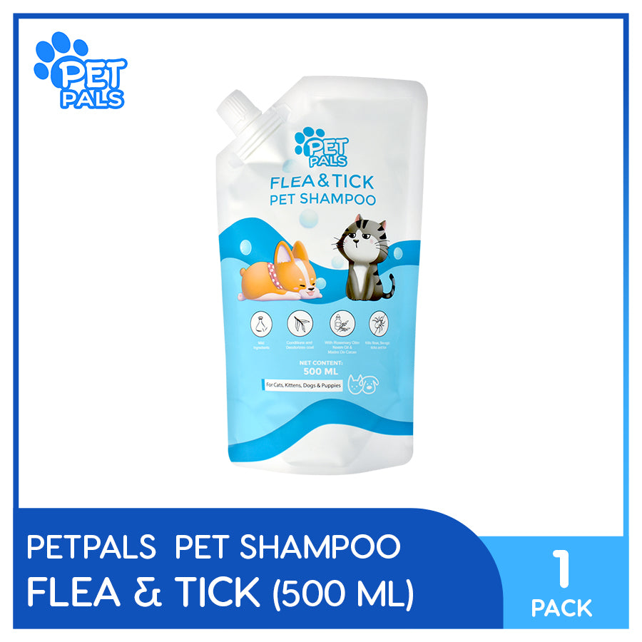 Petpals Flea and Tick Pet Shampoo 500ml Pack of 1