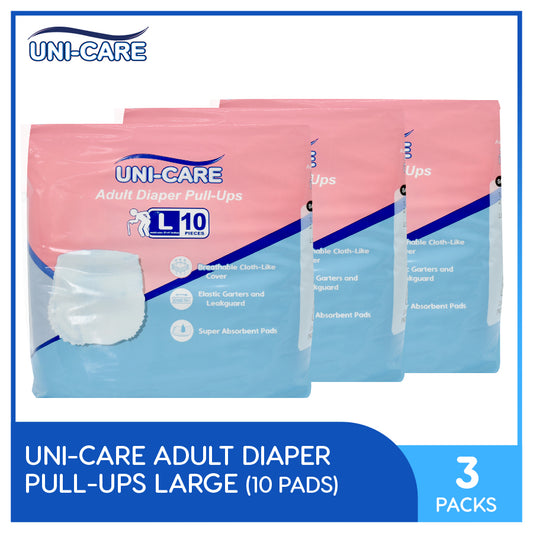 Uni-Care Adult Pull-Ups 10's (Large) Pack of 3