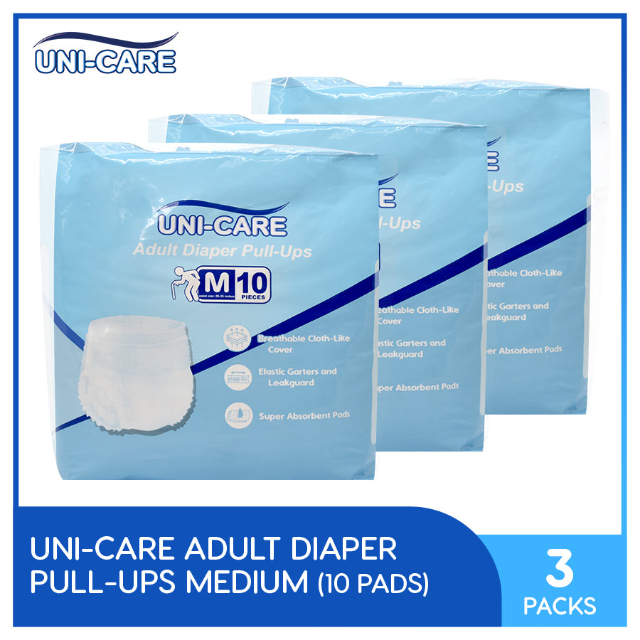 Uni-Care Adult Pull-Ups 10's (Medium) Pack of 3