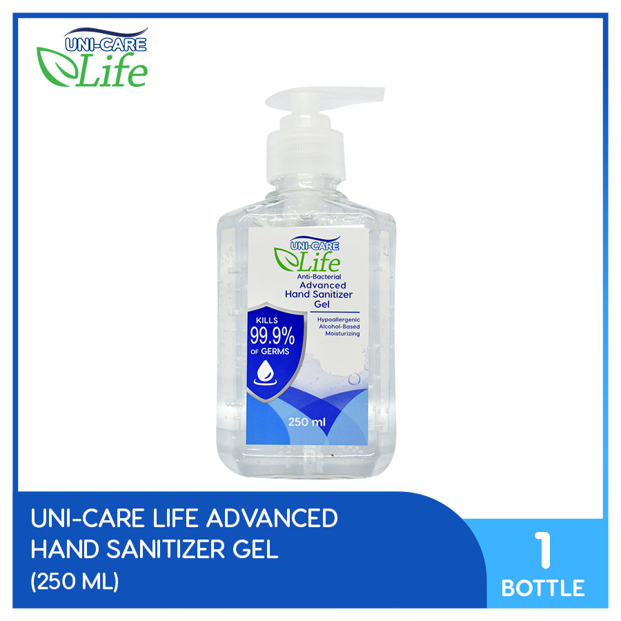 Uni-Care Life Hand Sanitizer Gel 250ml Bottle of 1