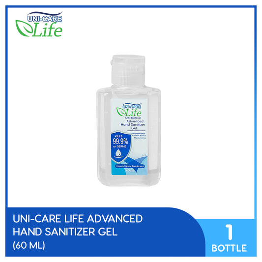 Uni-Care Life Hand Sanitizer Gel 60ml Bottle of 1