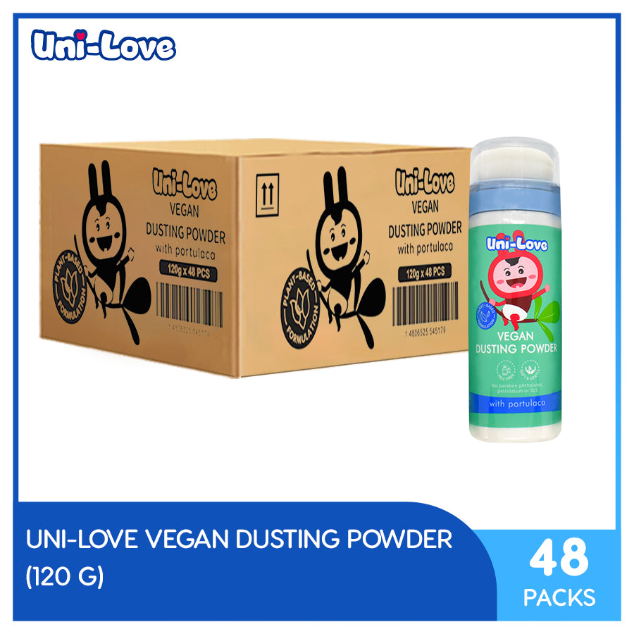 UniLove Vegan Baby Dusting Powder 120g Pack of 48 (1 Case)