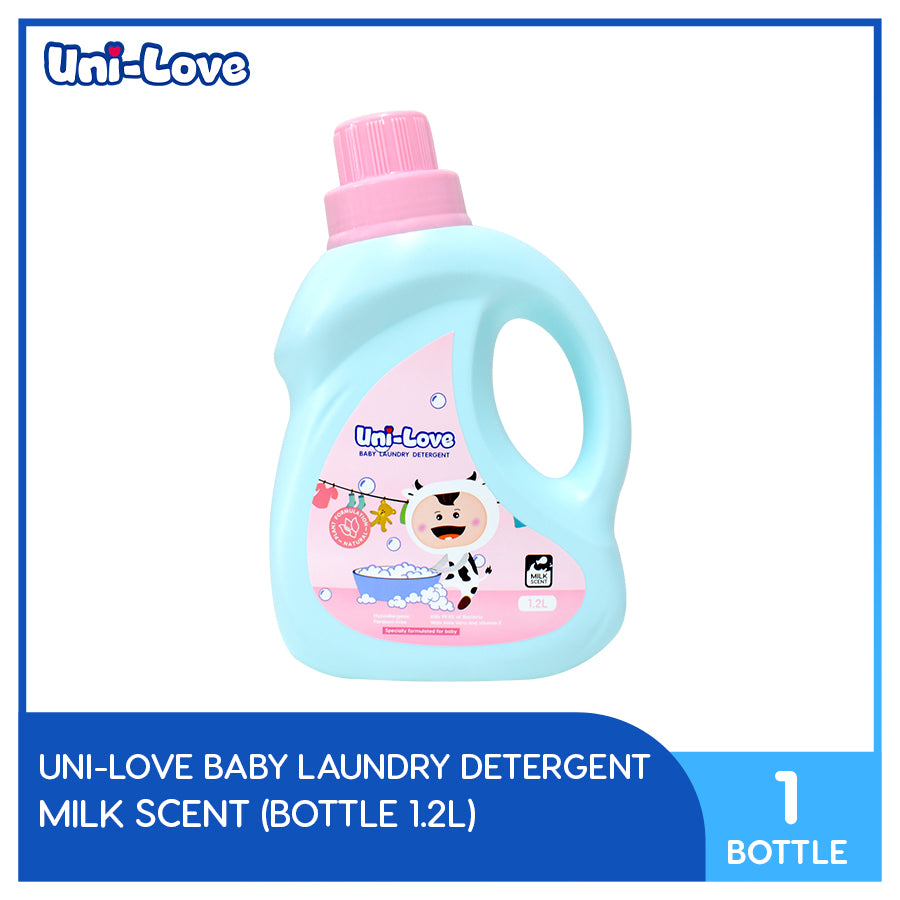 UniLove Baby Laundry Detergent 1.2L Bottle (Milk Scent) Bottle of 1