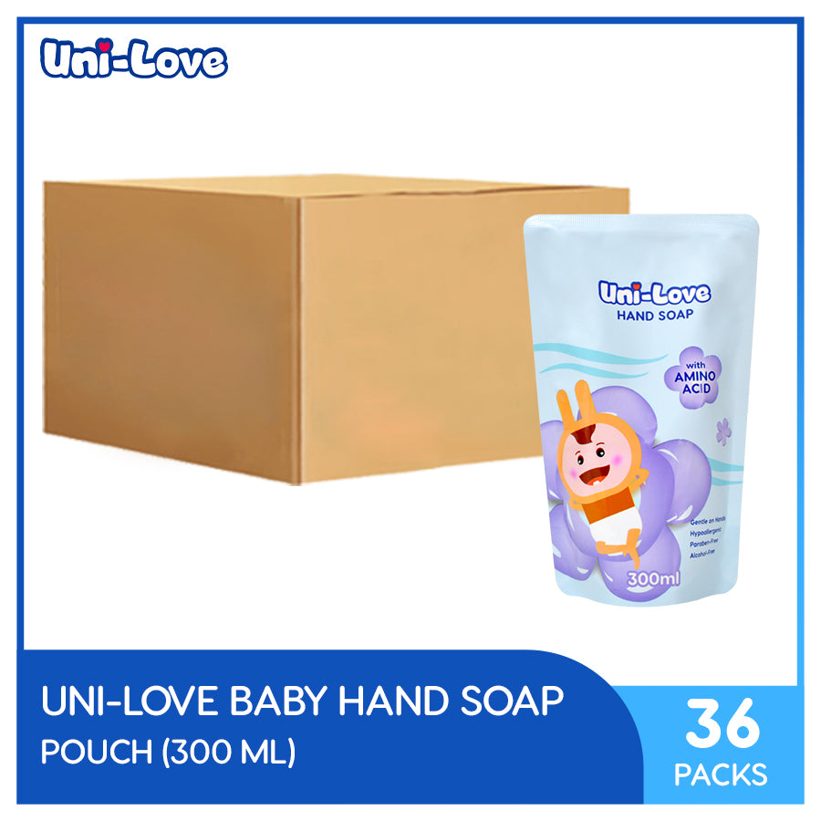 UniLove Handsoap 300ml (Refill Pouch) Pack of 36 (1 Case)