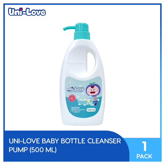 UniLove Baby Bottle Cleanser 500ml (Bottle Pump) Bottle of 1