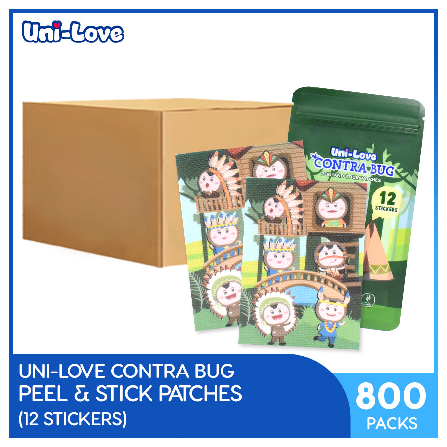 UniLove Contra Bug Peel and Stick Patches Pack of 800 (1 Case)