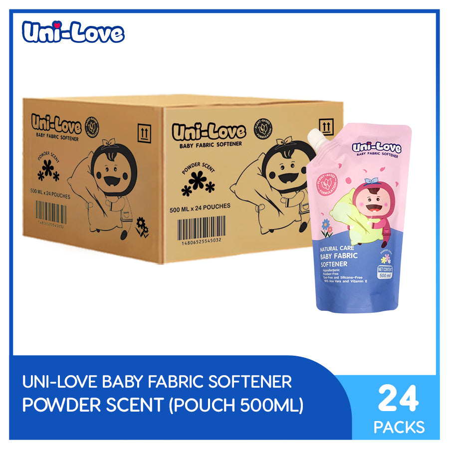 UniLove Baby Fabric Softener 500ml Pack of 24 (1 Case)