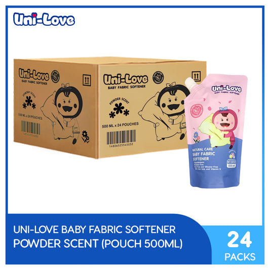 UniLove Baby Fabric Softener 500ml Pack of 24 (1 Case)