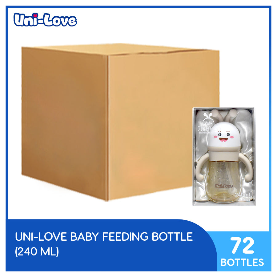 UniLove Baby Feeding Bottle 240ml (8 fl. oz) Pack of 72 (1 Case)