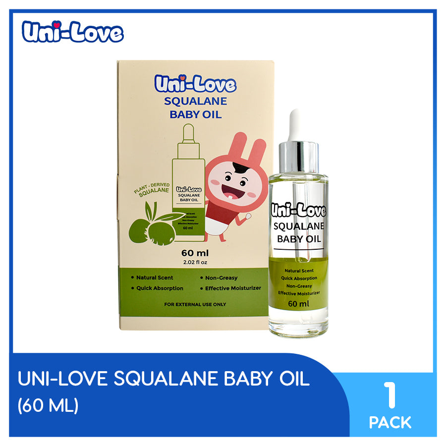 UniLove Squalane Baby Oil 60ml Bottle of 1