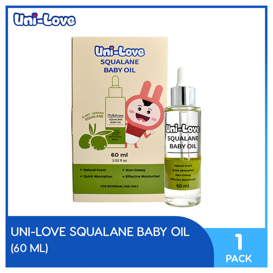 UniLove Squalane Baby Oil 60ml Bottle of 1