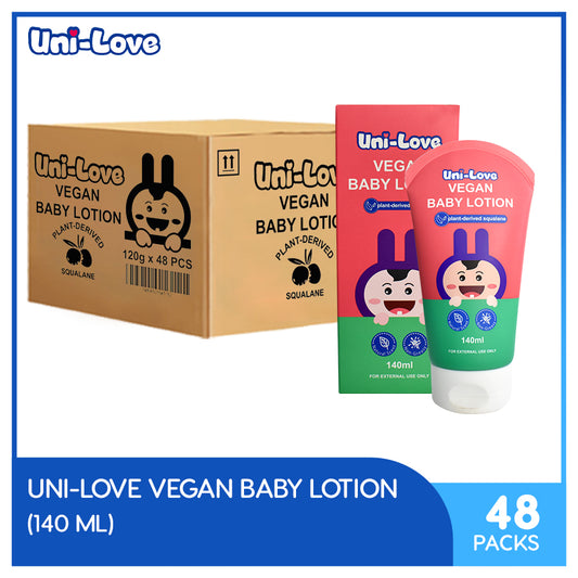 UniLove Vegan Baby Lotion 140ml Pack of 48 (1 Case)